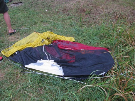 吹き飛ばされて夏・・・